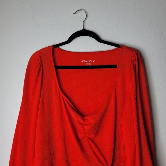 Ava & Viv Long Sleeve Wrap Dress - Picture 9 of 9